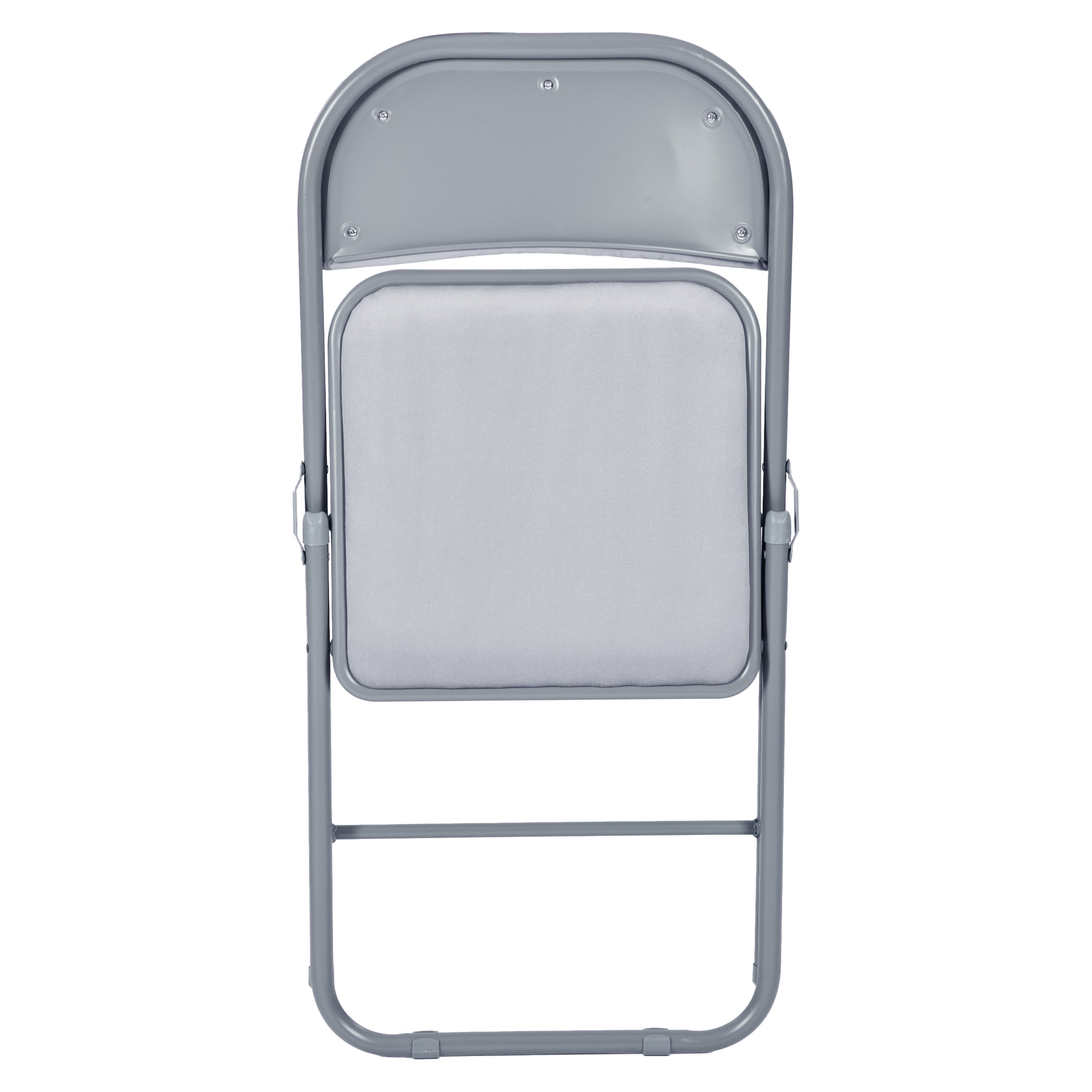 Modern Velvet Folding Chair Set, Light Grey - FAIR VELVET LIGHT GREY 6PCS