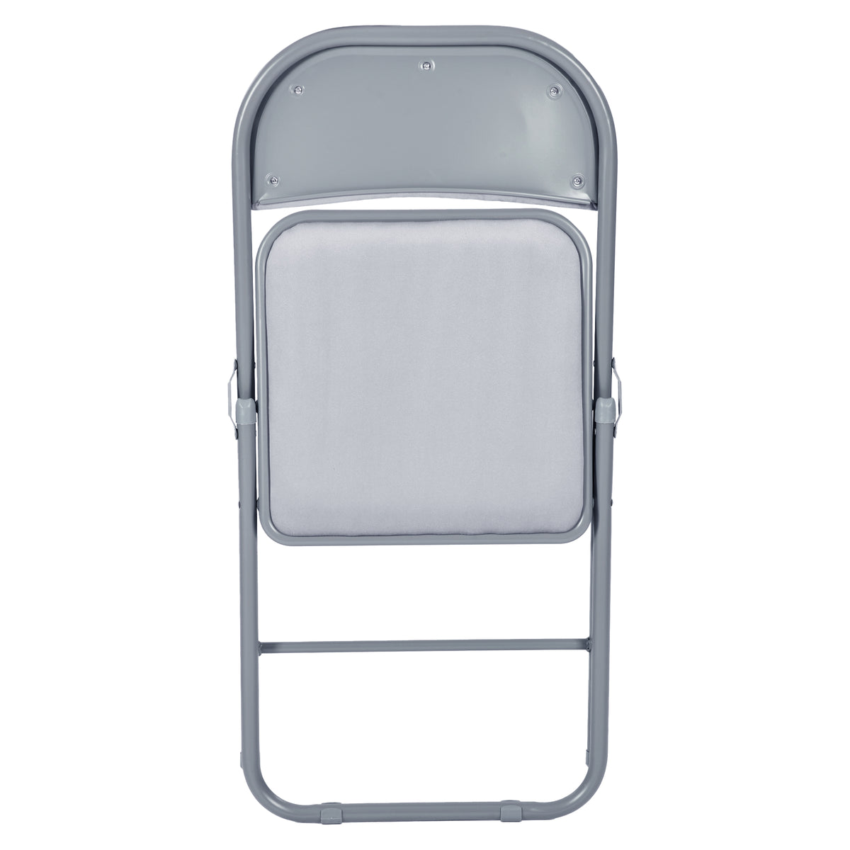 Modern Velvet Folding Chair Set, Light Grey - FAIR VELVET LIGHT GREY 6PCS