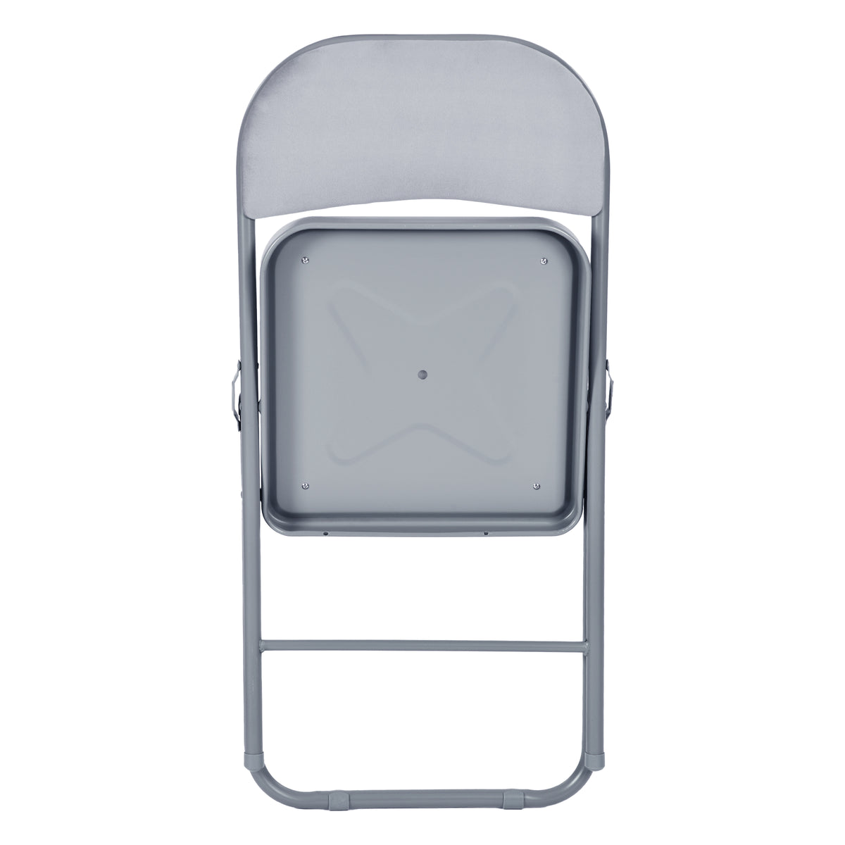 Modern Velvet Folding Chair Set, Light Grey - FAIR VELVET LIGHT GREY 6PCS