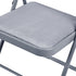 Modern Velvet Folding Chair Set, Light Grey - FAIR VELVET LIGHT GREY 6PCS