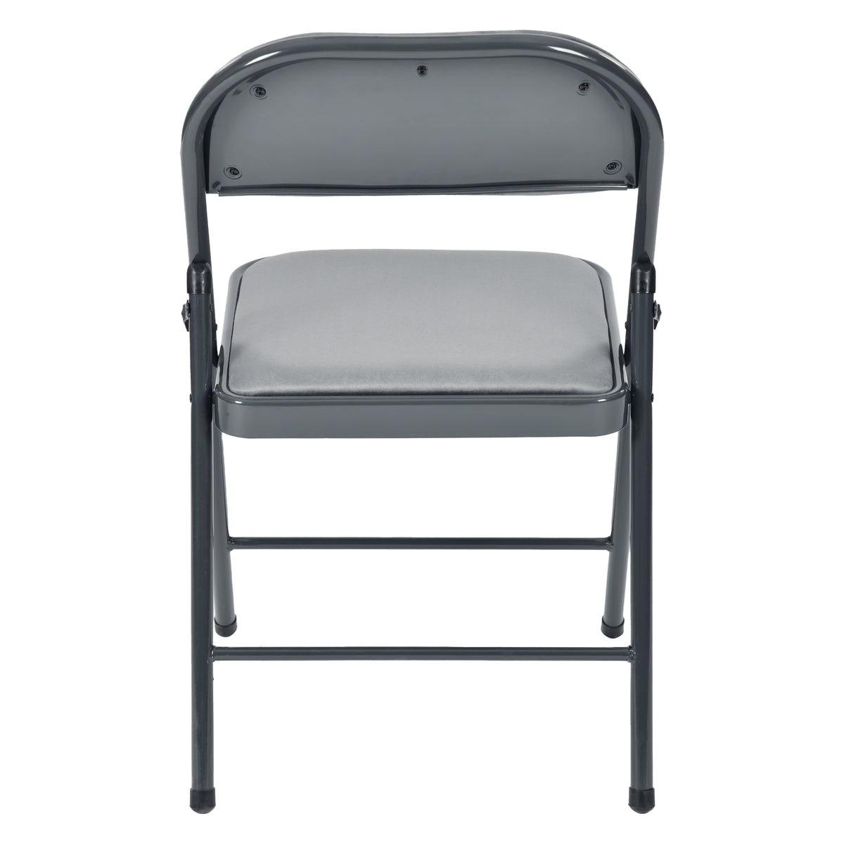 Modern Velvet Folding Chair, Steel Frame - FAIR VELVET GREY