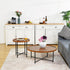 Modern Brown Accent, Steel Frame Table - HEAL BROWN