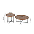 Modern Brown Accent, Steel Frame Table - HEAL BROWN