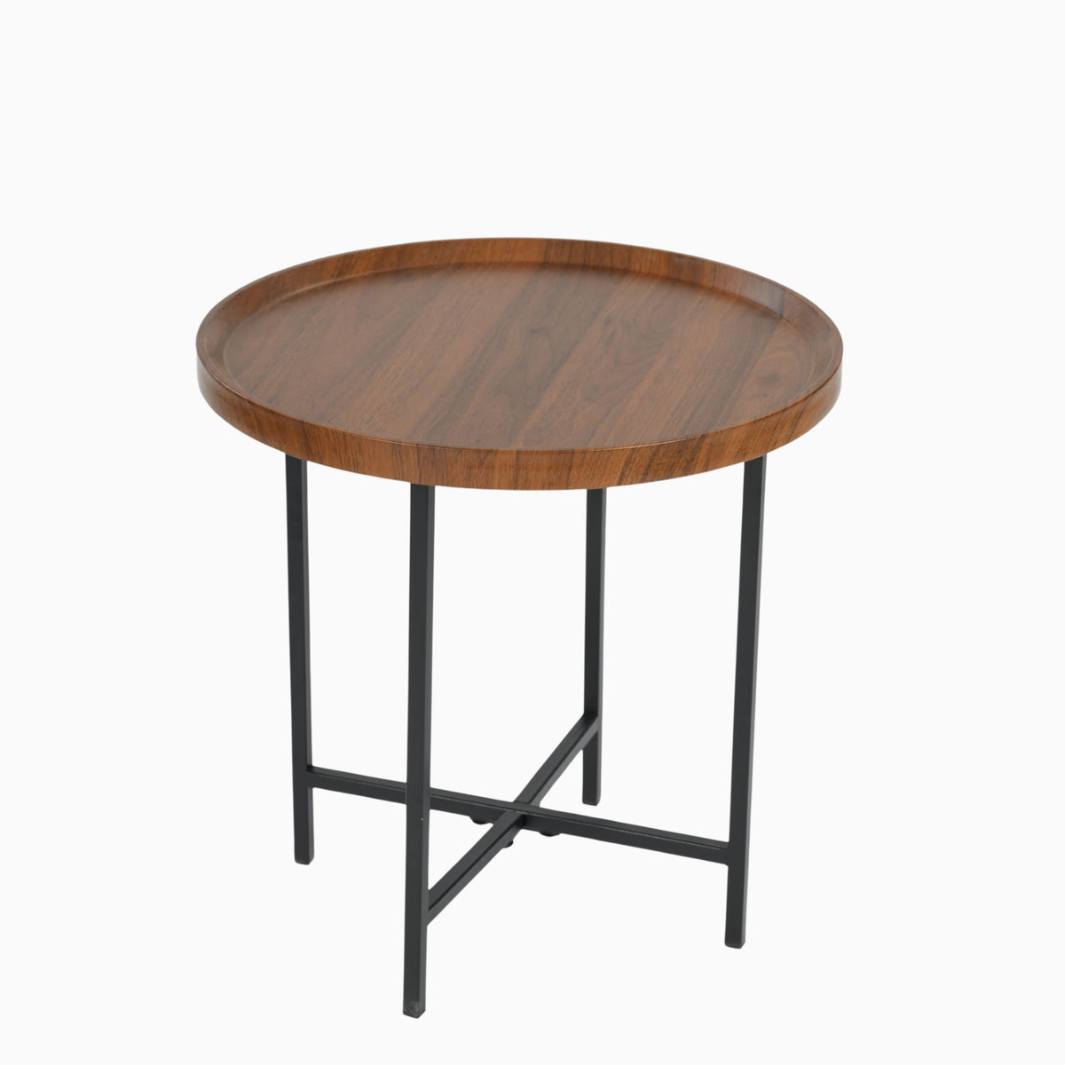 Modern Brown Accent, Steel Frame Table - HEAL BROWN