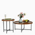 Modern Brown Accent, Steel Frame Table - HEAL BROWN