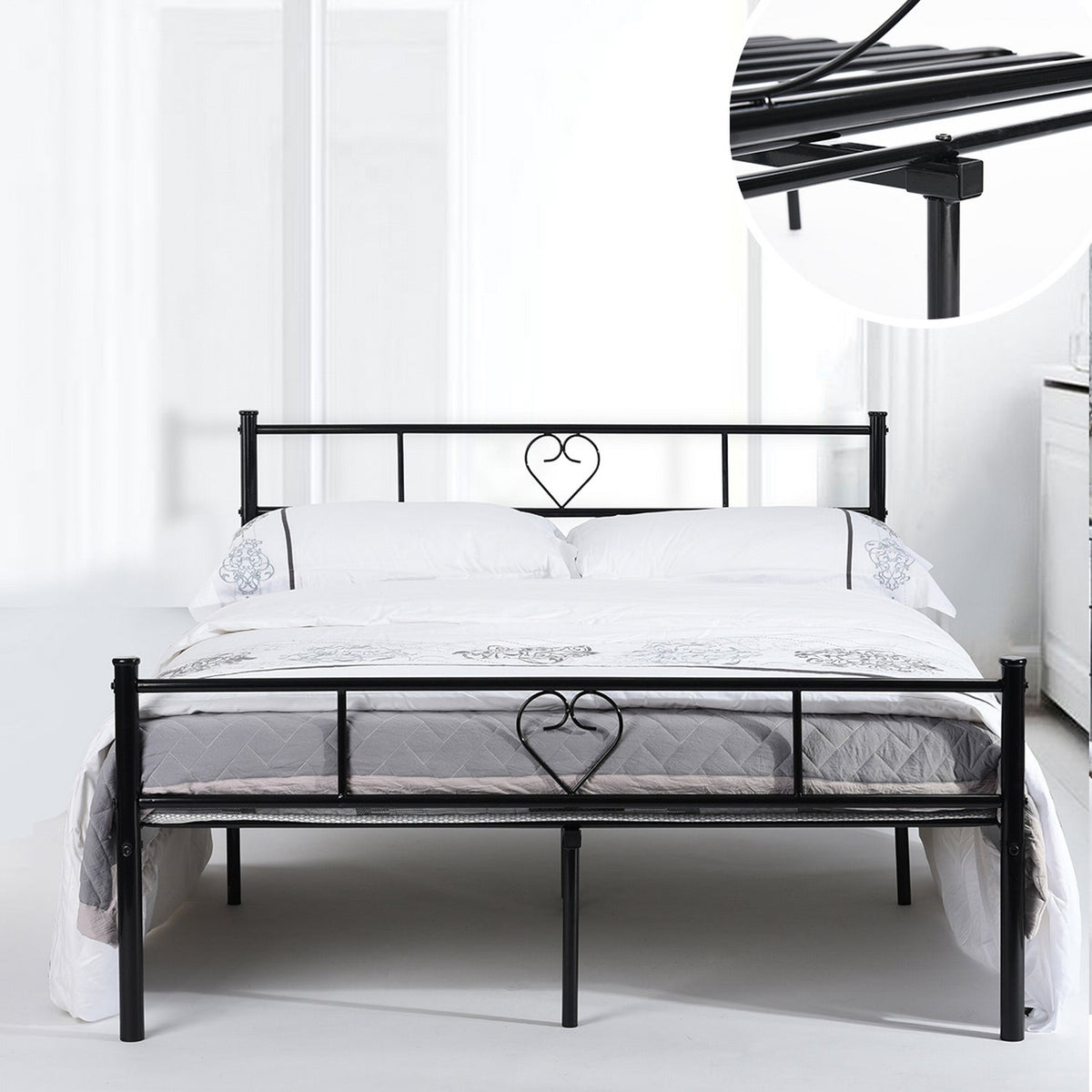 Heart Full Metal Bedframe
