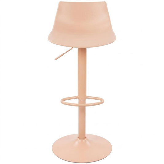 Modern Bar Stool, PP Seat & Metal Base - HERIBO TERRACOTTA