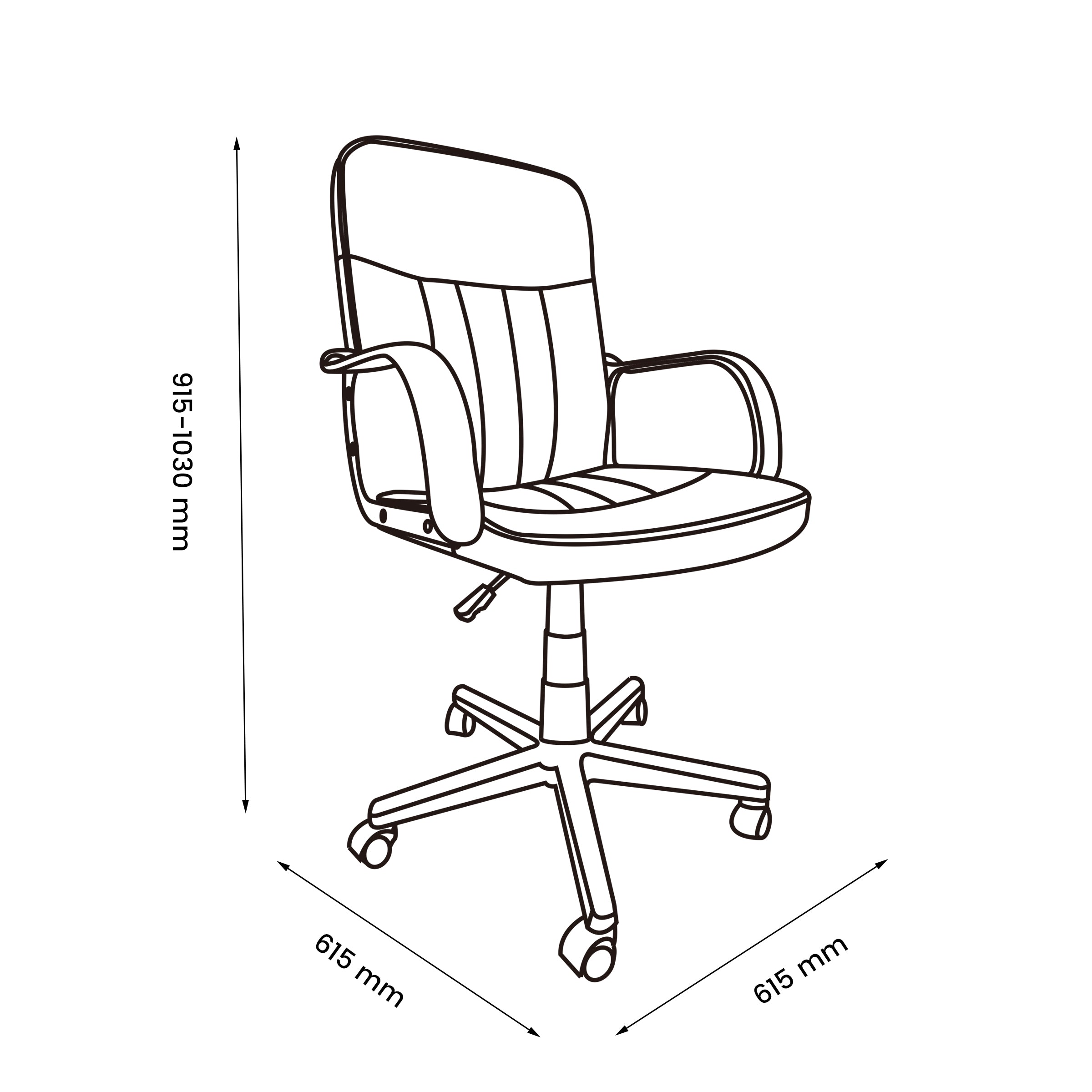 Modern Ergonomic PU Office Chair – HERMO