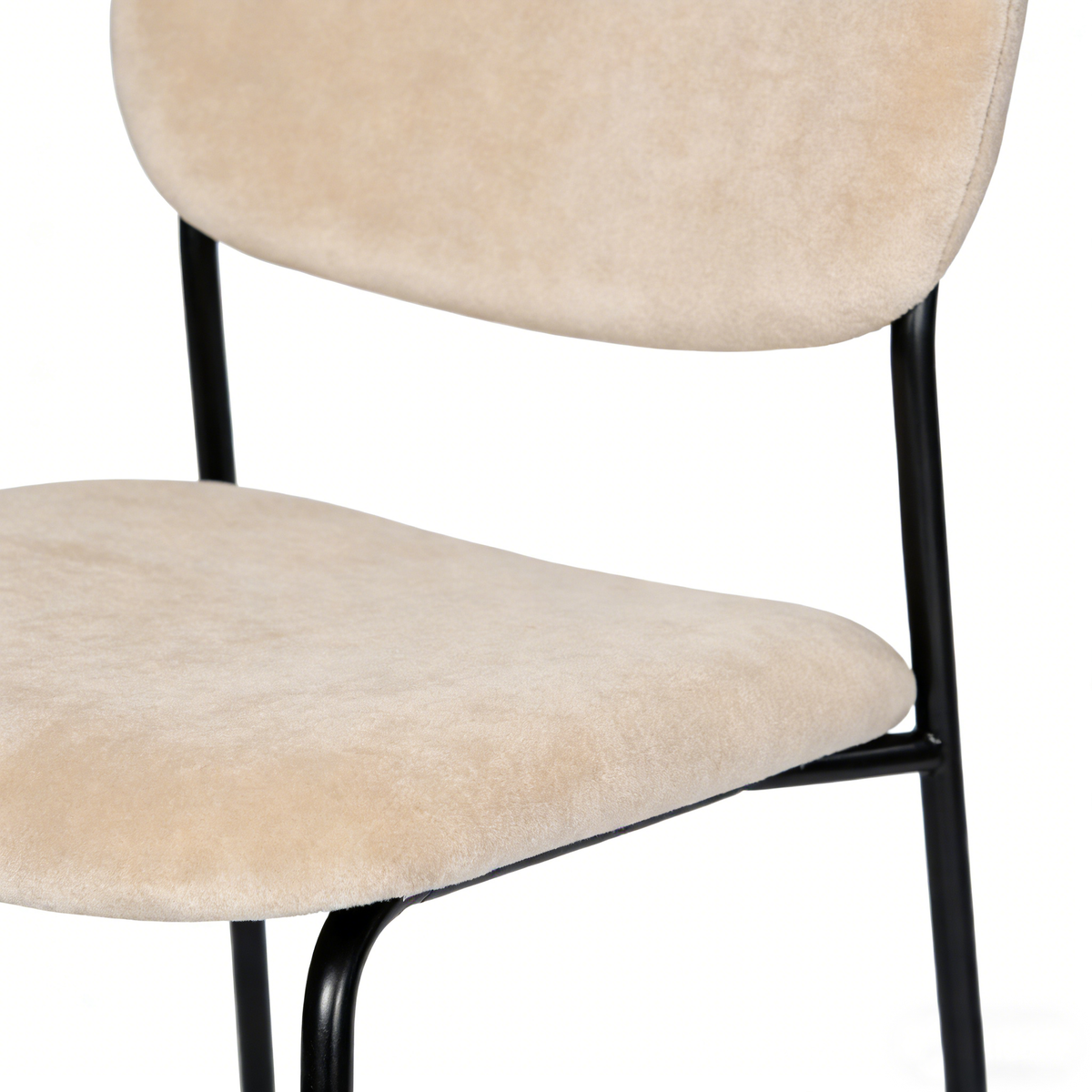 Modern Dining Chair, Fabric Frame - HETTA
