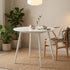 Modern White MDF Table, Powder-Coated Legs – HOPINION TABLE V2