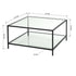 Modern Glass Metal Coffee Table - HUDD FRASERS