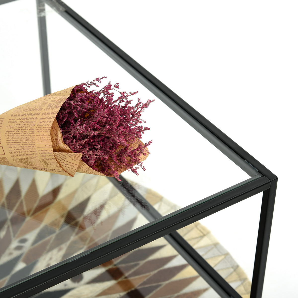 Modern Glass Metal Coffee Table - HUDD FRASERS