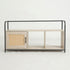 Yesterdayness Modern Grooved TV Stand, MDF & Metal - IHNAs