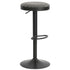 Modern Barstool, Fabric Adjustable Seat - ILIYA-DARK GREY