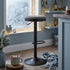 Modern Barstool, Fabric Adjustable Seat - ILIYA-DARK GREY