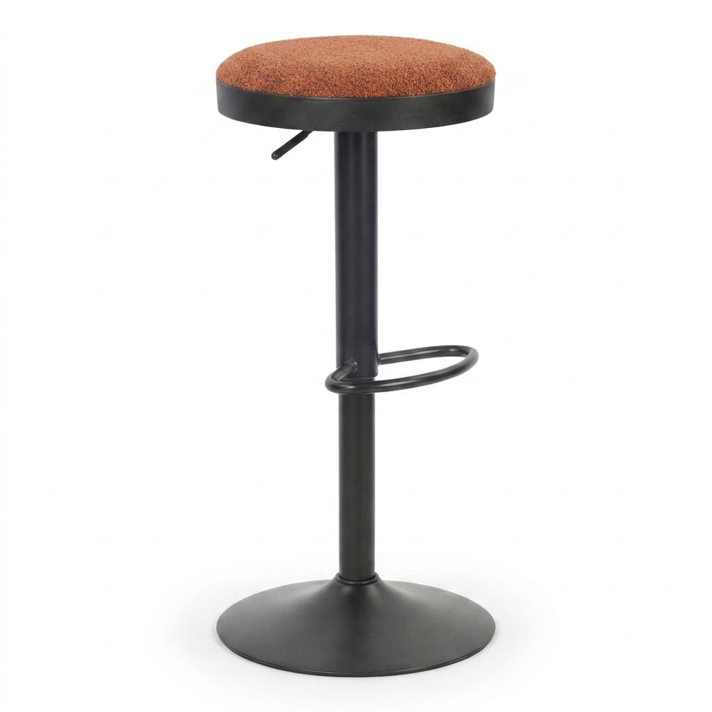 Modern Red Fabric Barstool – ILIYA-RED