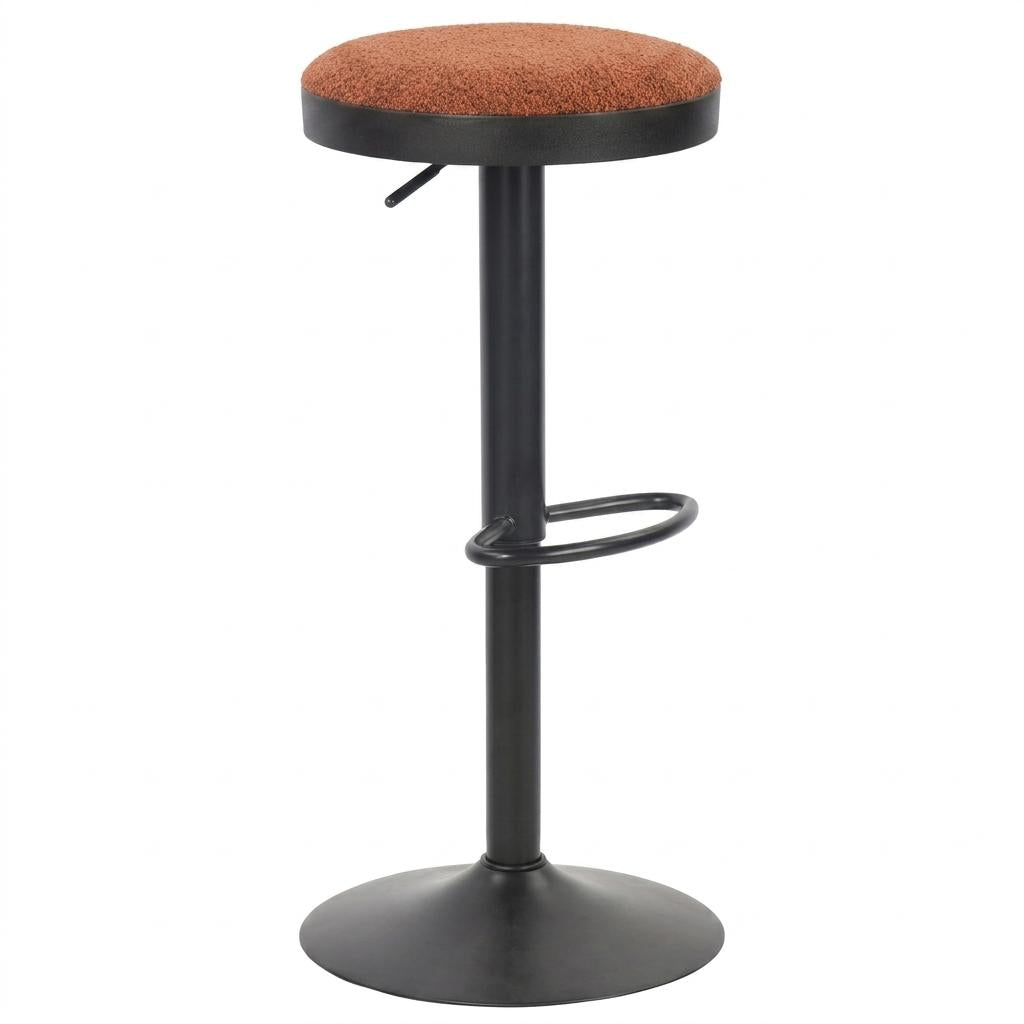 Modern Red Fabric Barstool – ILIYA-RED