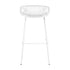 Modern White Barstool, Metal Frame - ILY-75