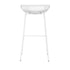 Modern White Barstool, Metal Frame - ILY-75