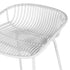 Modern White Barstool, Metal Frame - ILY-75