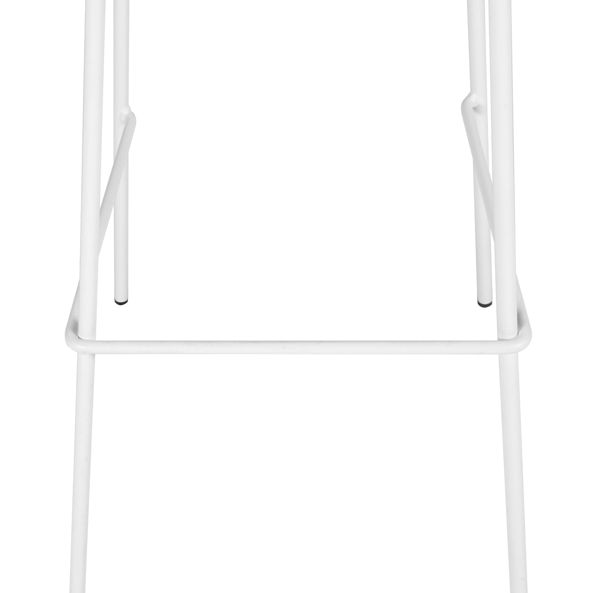 Modern White Barstool, Metal Frame - ILY-75