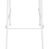 Modern White Barstool, Metal Frame - ILY-75