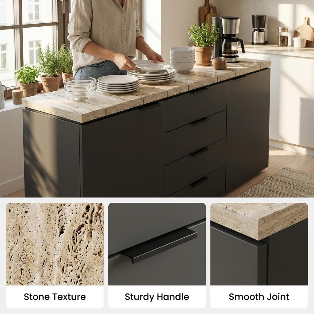 Modern Sideboard, Sleek Storage Cabinet - ILYX