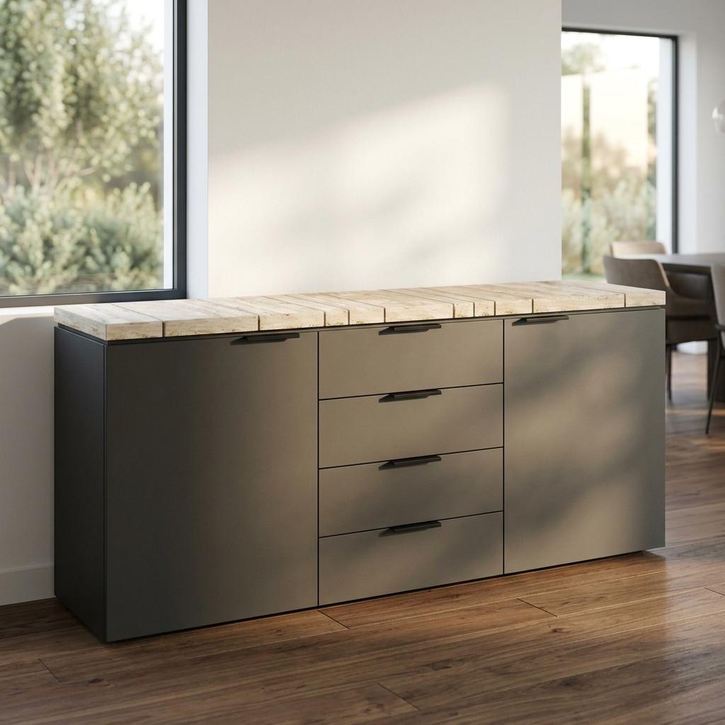 Modern Sideboard, Sleek Storage Cabinet - ILYX