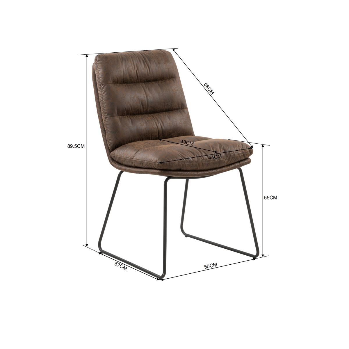 Steffen Microsuede Dining Chair