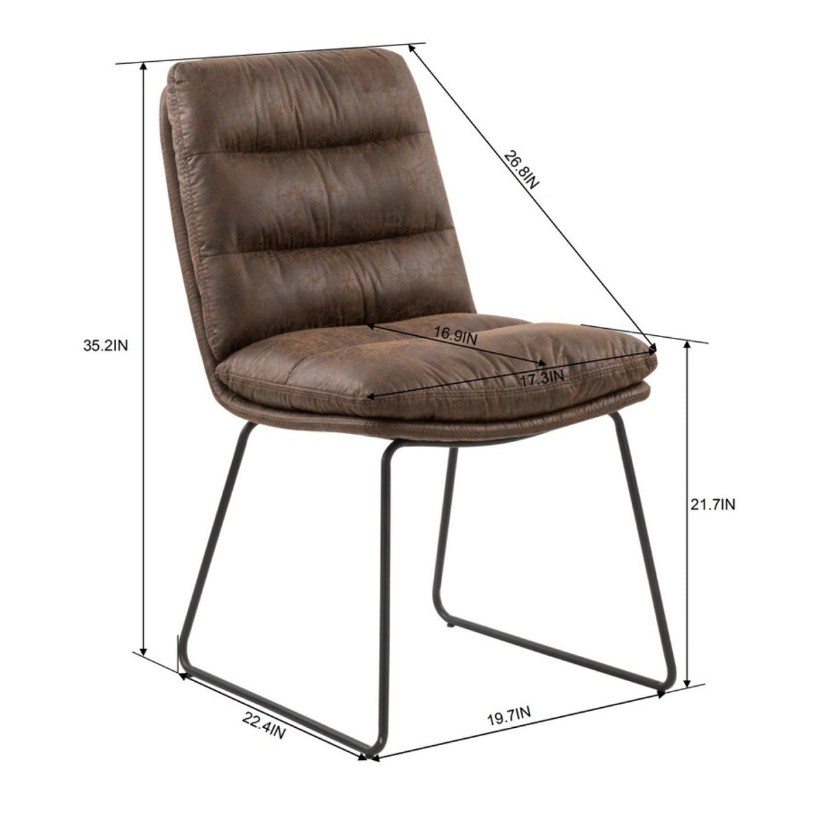 Steffen Microsuede Dining Chair