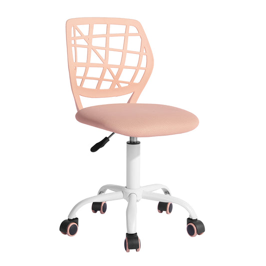 Modern Blush Office Chair, Mesh Seat & Adjustable Base - CARNATION CF PINK