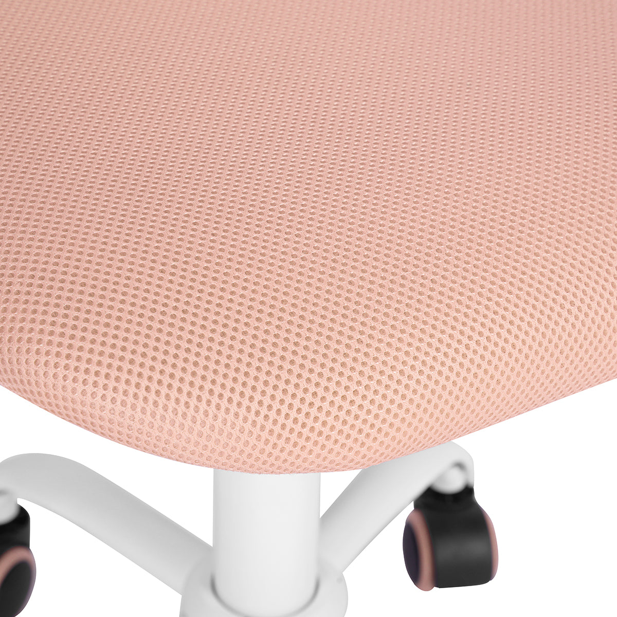 Modern Blush Office Chair, Mesh Seat & Adjustable Base - CARNATION CF PINK