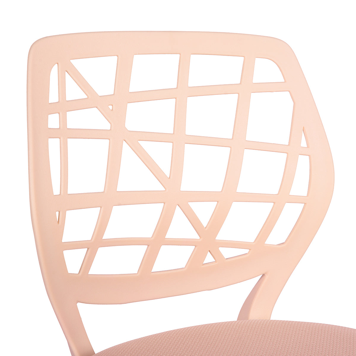 Modern Blush Office Chair, Mesh Seat & Adjustable Base - CARNATION CF PINK