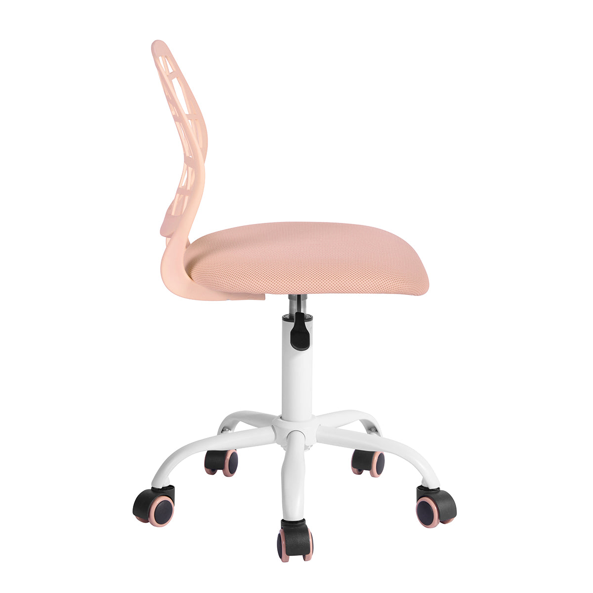 Modern Blush Office Chair, Mesh Seat & Adjustable Base - CARNATION CF PINK