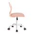 Modern Blush Office Chair, Mesh Seat & Adjustable Base - CARNATION CF PINK