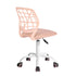 Modern Blush Office Chair, Mesh Seat & Adjustable Base - CARNATION CF PINK