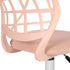 Modern Blush Office Chair, Mesh Seat & Adjustable Base - CARNATION CF PINK