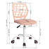 Modern Blush Office Chair, Mesh Seat & Adjustable Base - CARNATION CF PINK