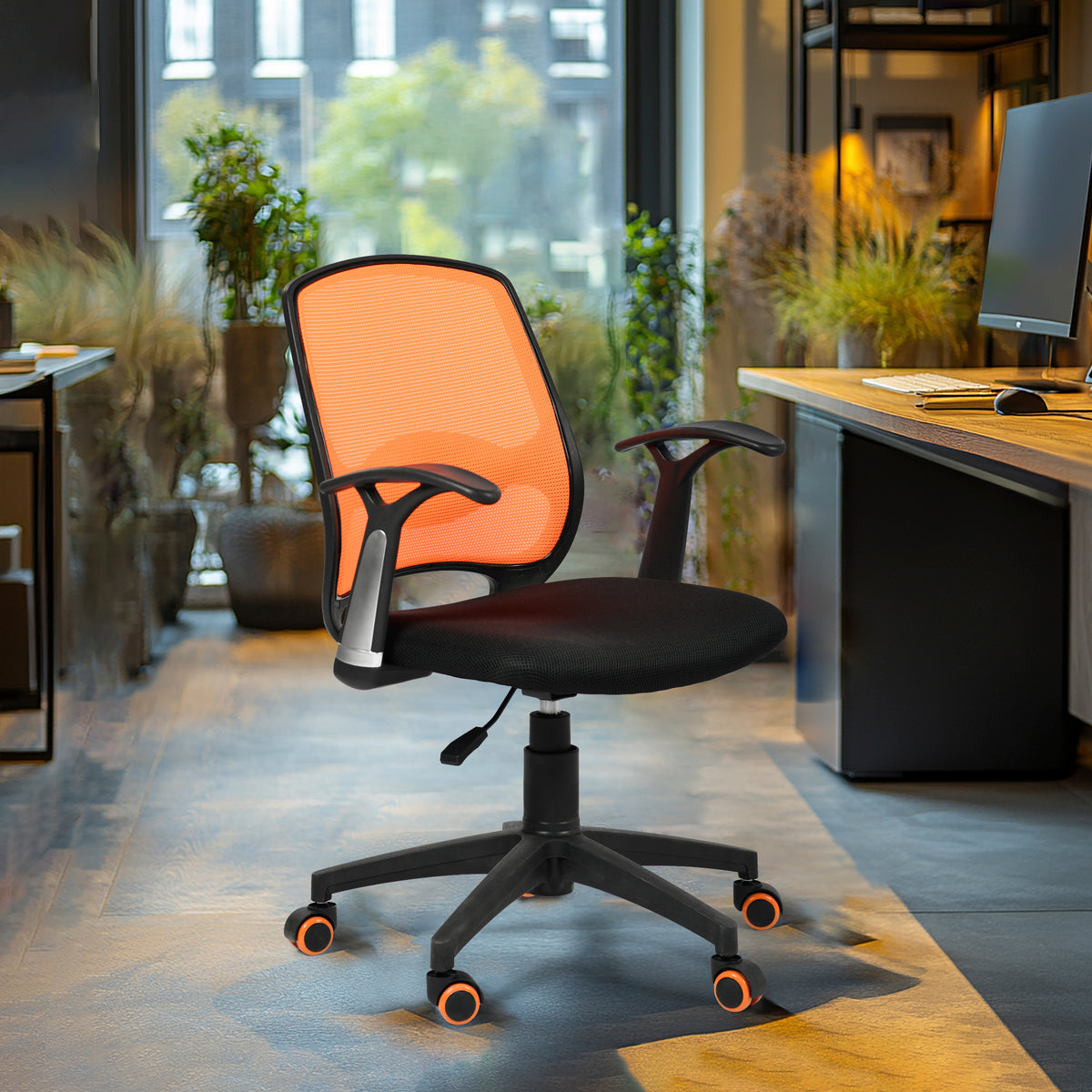 Modern Mesh Office Chair, Ergonomic Adjustable - IMMAS