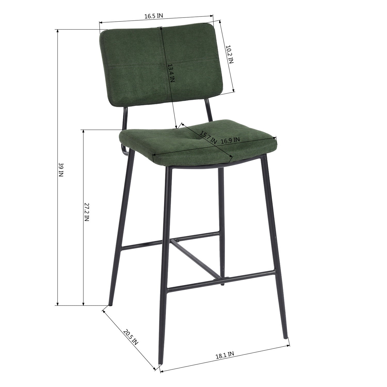 Independence Bouton Bar Stool