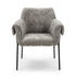 Modern Leisure Chair, Fabric Iron Frame - INE LIGHT GREY