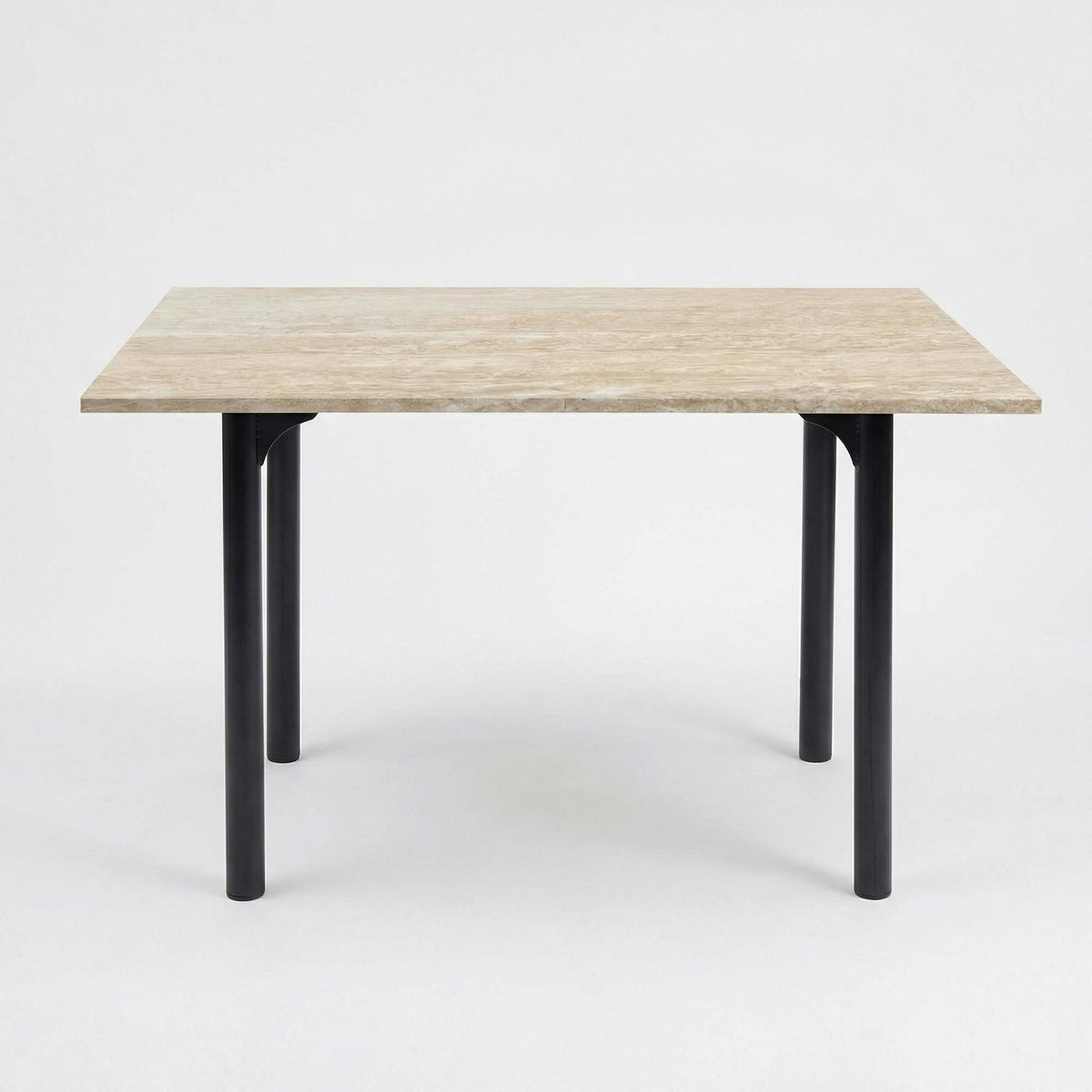 Modern Beige Yellow Travertine Effect Finish Dining Table - INEL TRAVERTINE
