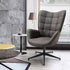 Iris  Faux Leather Accent Chair