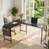 Isoud 168Cm Fabric Black Brown Desks