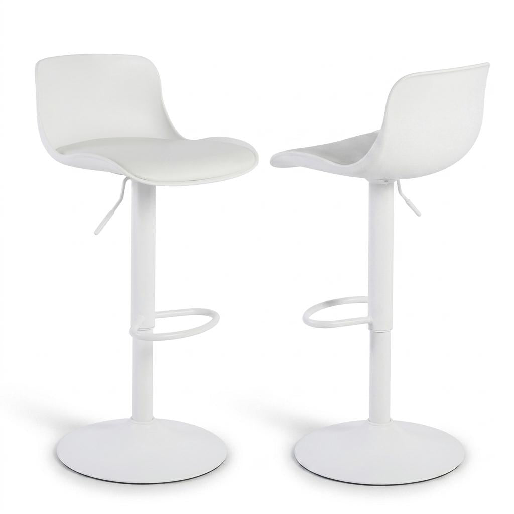 Jevon White Bar Stool