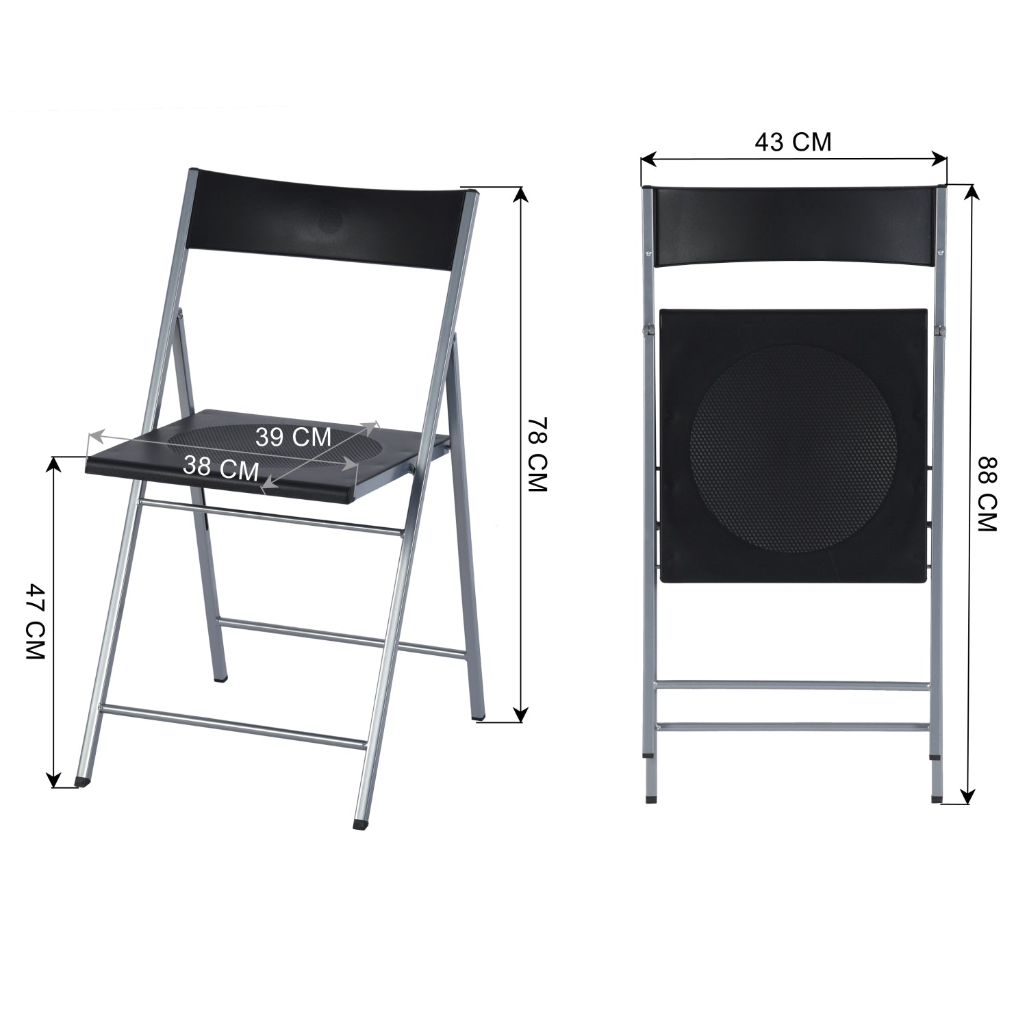 Jewel 6Pc Folding Chair
