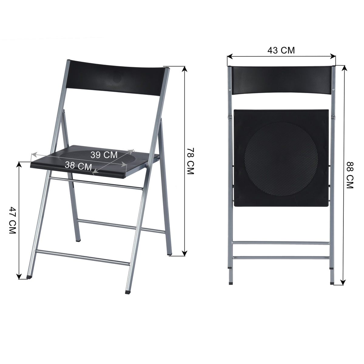 Jewel 6Pc Folding Chair