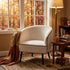 Modern Velvet Accent, Piped Detailing - JOANNA HOPE CAMILLE Chair