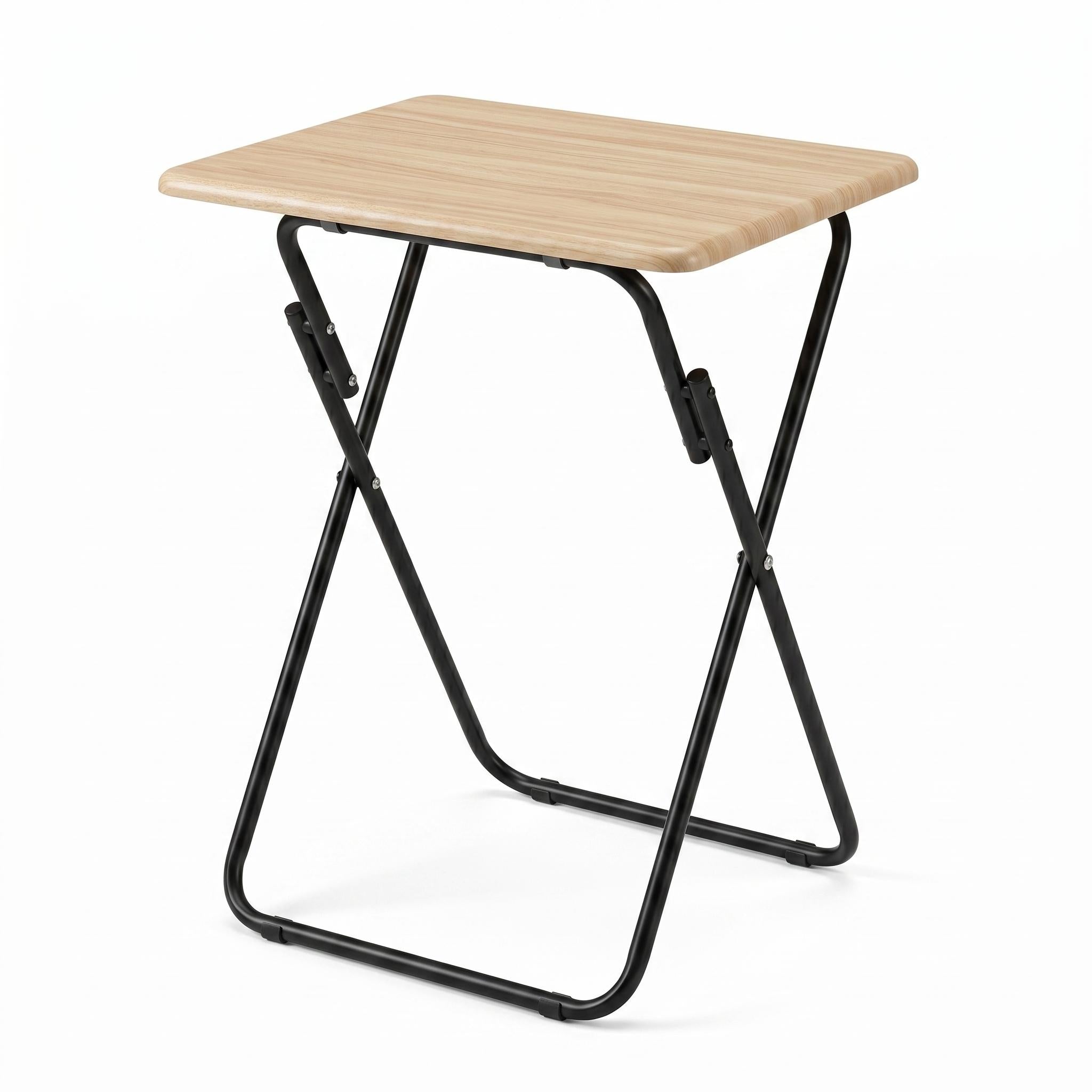 Modern Space-Saving Desk, MDF & Metal Frame - JOEY-NAT