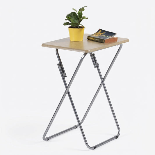 Modern Grey Space-Saving Folding Table - JOEY GREY 2PCS